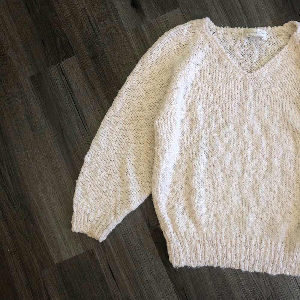 Vintage Christian Dior One Size Knit Sweater